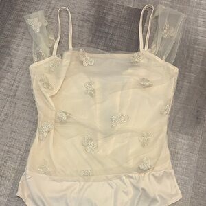 butterfly bodysuit tank